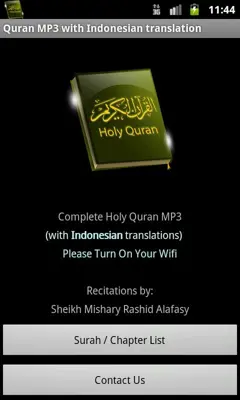 Quran MP3 With Indonesian android App screenshot 3